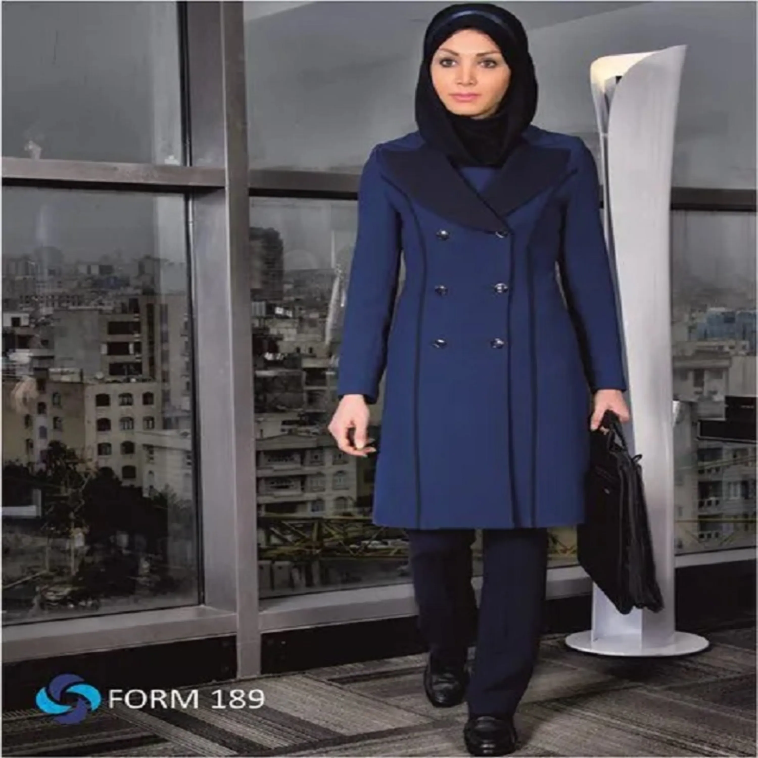 مانتو شلوار زنانه اداری کرپ یقه انگلیسی پهن کد 189 مانتو شلوار زنانه اداری کرپ یقه انگلیسی پهن کد 189